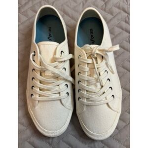 SeaVees Women's Off-White Canvas Sneakers